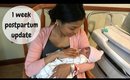1 week postpartum/ baby update | MEET Eleanor!!!