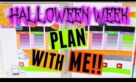 PLAN WITH ME | Halloween Week!!