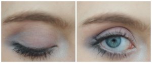 I created this soft blue and purple eye that was really simple and cute!