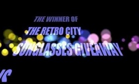 RETRO CITY SUNGLASSES WINNER!!