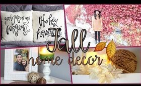 How To Decorate for Fall | Home Decor Haul 2016
