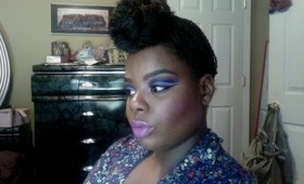 My Collaboration with BrushworksbyChris Dramatic Purple Cut Crease