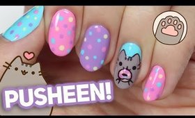 PUSHEEN Nail Art Tutorial *SO CUTE!*