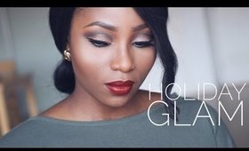 HOLIDAY MAKEUP GLAM (CUT CREASE) | THATIGBOCHICK