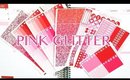 Pink Glitter Scribble Prints Co \\ Erin Condren Vertical