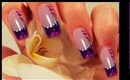 Step by Step - pink & lila / purple Nail Art Design mit Acryl