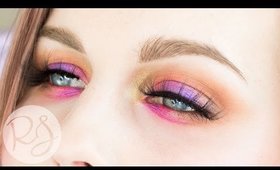 Colorful Pink and Purple Eye Makeup Tutorial | Rebecca Shores