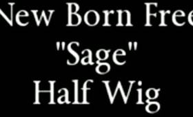 New Born Free's "Sage" Half Wig 