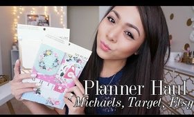 PLANNER HAUL: Michaels Target Etsy | Charmaine Dulak