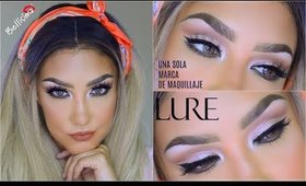 Maquillaje una sola marca : LURE COSMETICS / bellisima / one brand MAKEUP TUTORIAL| auroramakeup