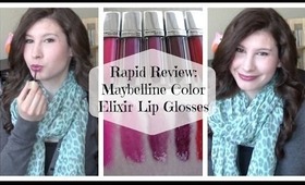Rapid Review: Maybelline Color Elixir Lip Glosses