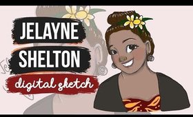 Jelayne Shelton Digital Sketch Time Lapse