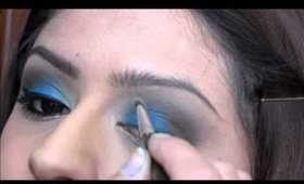 Blue Snowflake Makeup tutorial