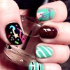 Vanellope Von Schweetz nail art design
