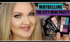 NEW MAYBELLINE THE CITY MINI PALETTES | SWATCHES + LOOK