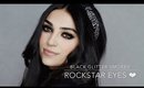 Black Glitter Smokey Eyes Tutorial | Rockstar Eyes ❤