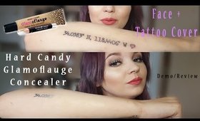 Glamoflauge Concealer & Tattoo Cover Demo + Review (Hard Candy)