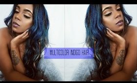 MULTICOLORED INDIGO HAIR