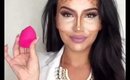 Pink beauty blender pro makeup sponge contouring tutorial