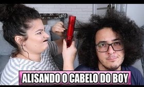 ALISEI O CABELO DO MEU NAMORADO CACHEADO E NÃO ACREDITO NO RESULTADO! | Duda Fernandes