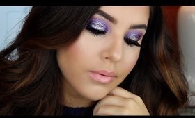 Purple Glitter Makeup Tutorial