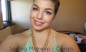 Spring Makeup Tutorial | Warm Browns & Corals