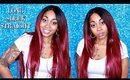 Watch Me Slay This Wig From Start To Finish | Sleek Straight Long Red Hair - Sensationnel Yaki 30
