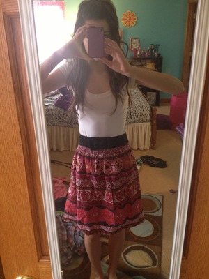 Tell me what you guys think of this outfit for spring! It's actually a dress over a shirt! If you need to know where I got anything just ask!