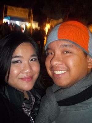 My Boyfriend and I at Balboa Park's December Nights