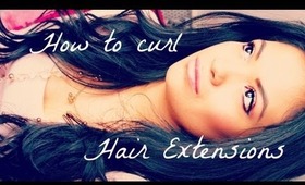 How to curl Hair Extensions - Belinda Selene