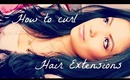 How to curl Hair Extensions - Belinda Selene