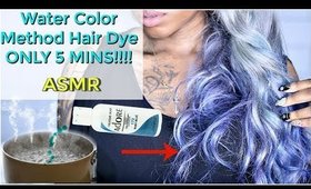 ASMR 💆Trying Out WATER COLOR HAIR Dye Method OMG!!    🕊🔥