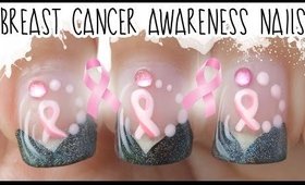 Breast Cancer Awareness Nail Art 2014 (Short Nails)