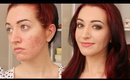 Deep Brown Smokey Eye GRWM! How To Cover Acne Scarring & Redness
