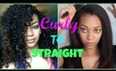 How to Take Care of Curly Hair While Wearing it Straight
