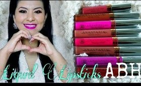 LABIALES LIQUIDOS|Anastasia Beverly Hills Liquid Lipstick Review and Swatches|AnabellAnnaGrey