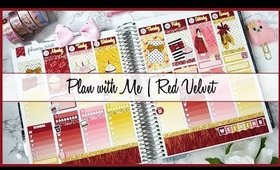 Plan with Me | Red Velvet (Erin Condren Vertical)