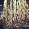 Blonde curls