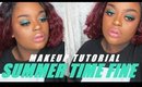 Summer time eyes makeup tutorial using BULKGLITTERS
