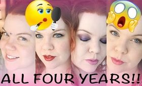 HOW I WORE MY MAKEUP IN HIGH SCHOOL : ALL FOUR YEARS!!