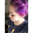 My purple hair after it started to fade