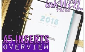 InkWELL press planner: A5 inserts OVERVIEW