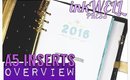 InkWELL press planner: A5 inserts OVERVIEW