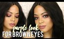 TUTORIAL | Glam Purple Copper Look (Perfect for Brown Eyes)