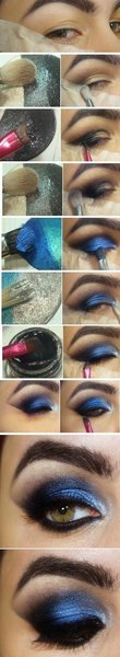 Prom makeup for royal blue dress. | Beautylish