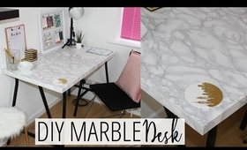 DIY MARBLE TABLE - EASY & AFFORDABLE! | Ikea Hacks Ep  2