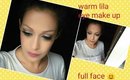 warm lila full face make up Simply Spoiled palette