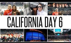 OUR FIRST BASKETBALL GAME AT STAPLES CENTER! Vlog