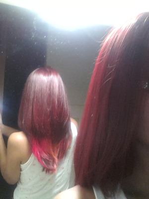 I love red hair colors but its a pain in the butt to keep it. That's why I like to use manic panic to keep the intensity of the red between hair salon visits.  