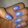 Barry M Blueberry with holo topcoat